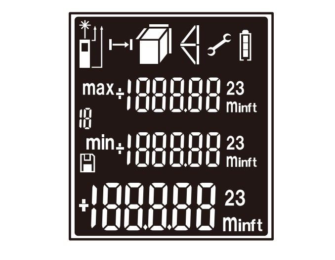 Przenośny laserowy miernik odległości Elektryczne urządzenia do pomiaru odległości Mini przenośne cyfrowe laserowe odległości 0.05-120m