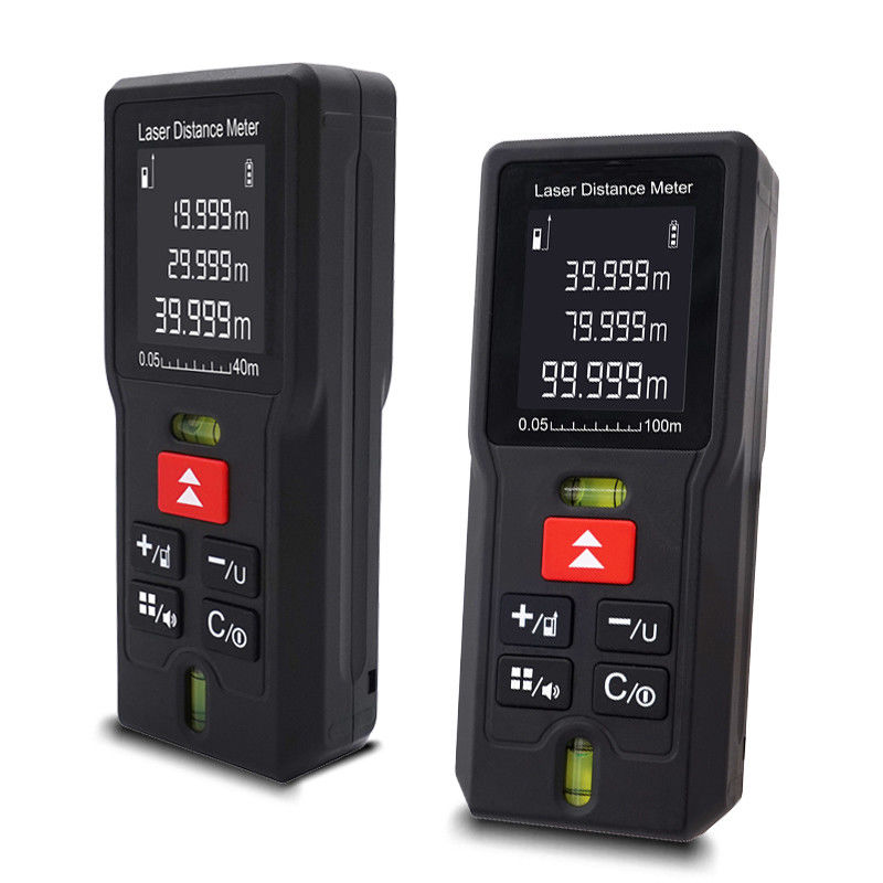 Przenośny laserowy miernik odległości Elektryczne urządzenia do pomiaru odległości Mini przenośne cyfrowe laserowe odległości 0.05-120m