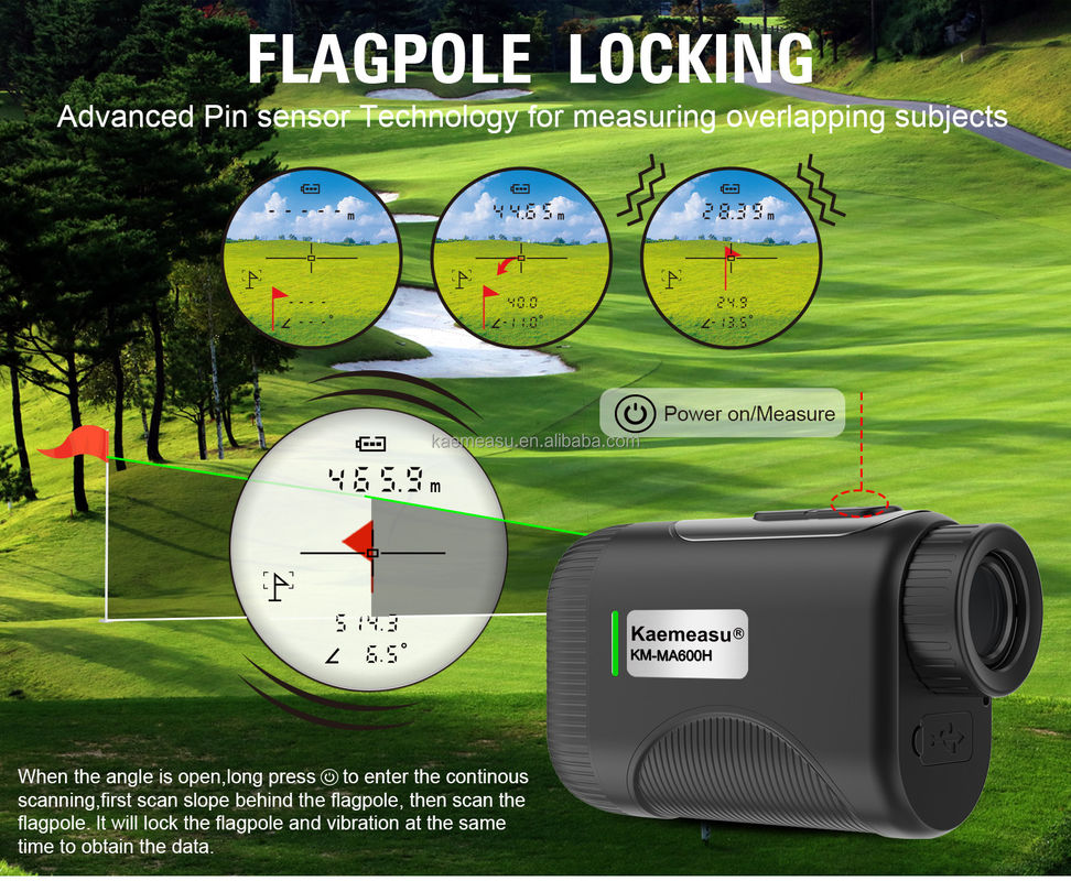 OEM 1200m Golf Slope Scope Laser Distancemeter Teleskop Klasy przemysłowej Golf Laser Rangefinders Czarny Kolor