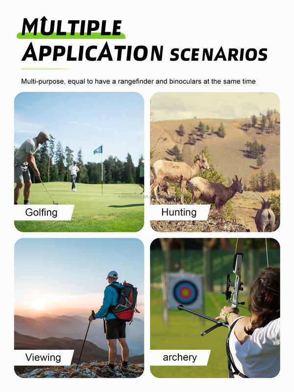 600m Laser Meter Urządzenie cyfrowe 95*63*38mm Wireless Range Finder dla projektów inżynieryjnych polowań golfowych