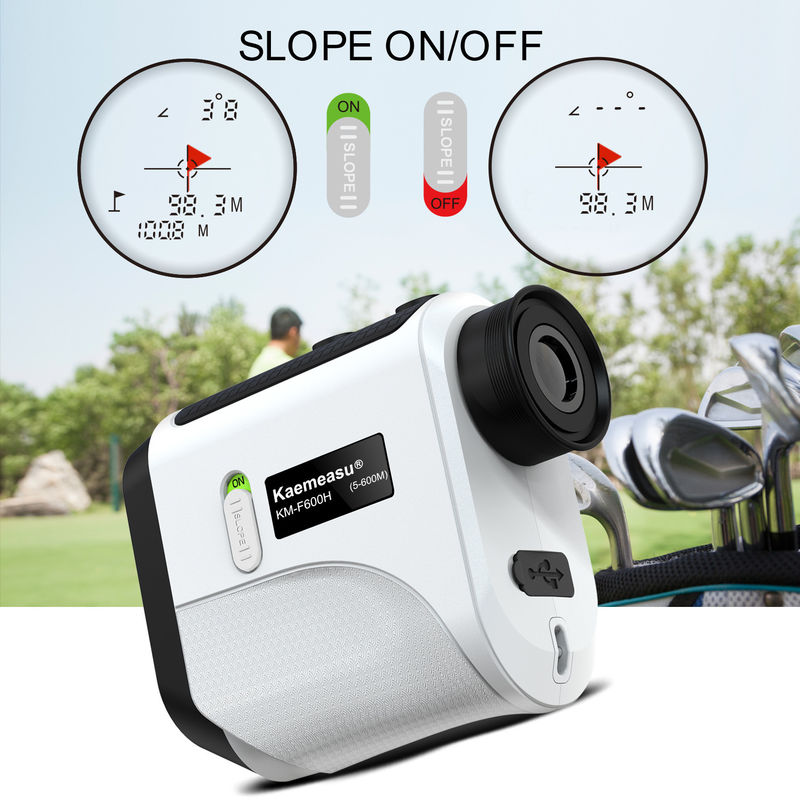 Model F Affordable Golf Rangefinder Slope Pin Szuka lekkiego laserowego narzędzia do pomiaru odległości