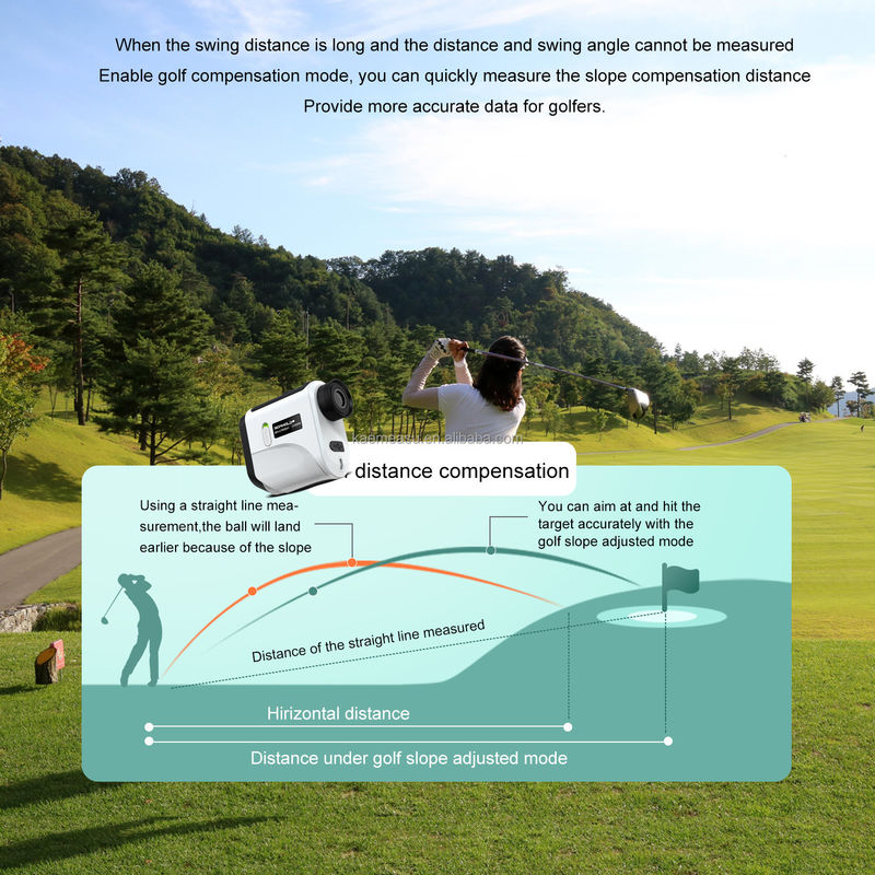 Model F Affordable Golf Rangefinder Slope Pin Szuka lekkiego laserowego narzędzia do pomiaru odległości