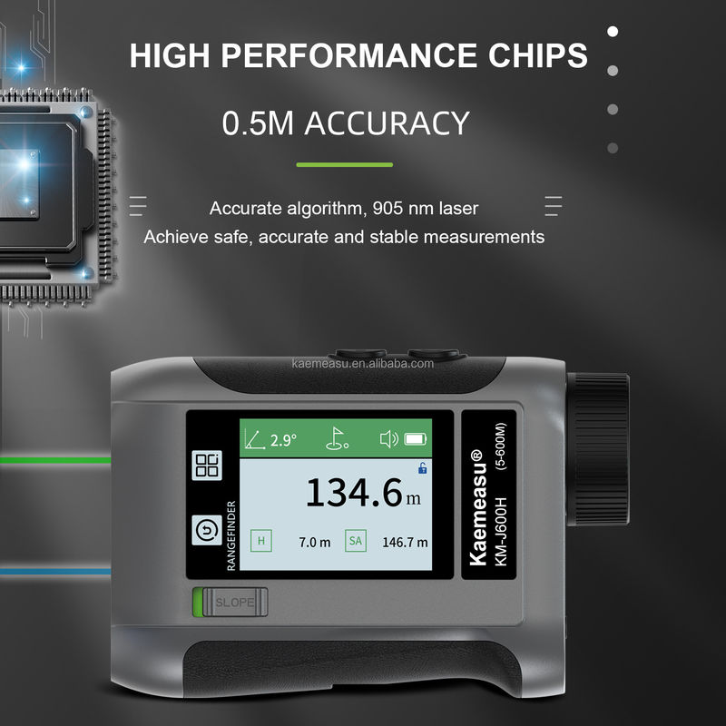 J1500m Długodystansowy cyfrowy miernik odległości laserowej, szybki odczyt, miernik odległości laserowej, oświetlony z tyłu, pamięć ekranu