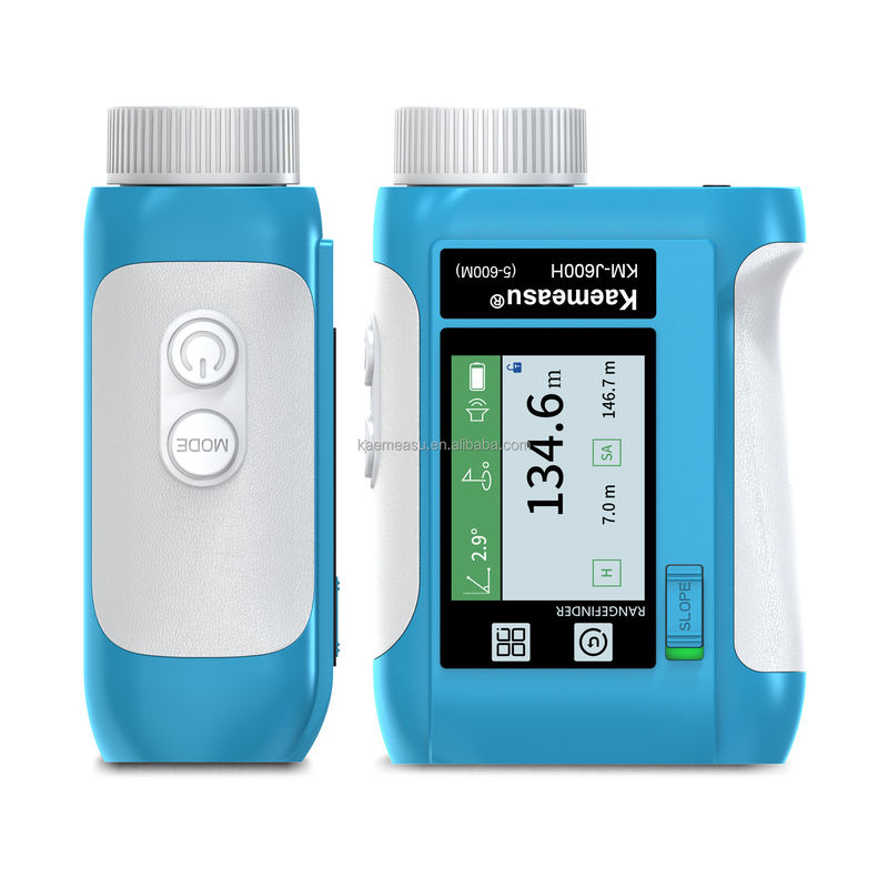 J Zmodernizowany ekran LCD Golf Sport Laser Finder 1500m Instrumenty optyczne Diastimeter polowania Powiększenie 6,5X Błękitne